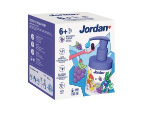 Jordan Mild Fruity Toothpaste 6+ years Παιδική Οδοντόκρεμα από 6+ ετών με Γεύση Φρούτων, 150ml