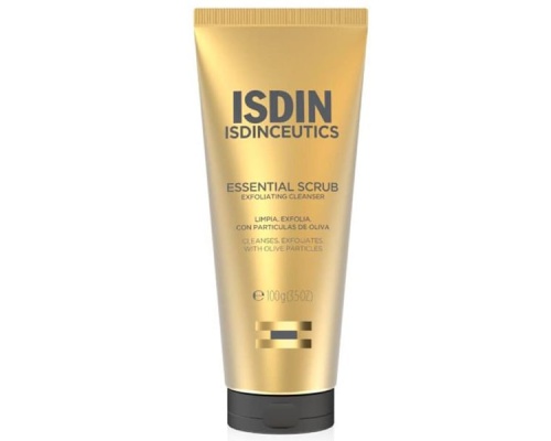 ISDIN Essential Scrub Απολεπιστικό Τζελ Καθαρισμού Προσώπου με Κόκκους Ελιάς, 100g