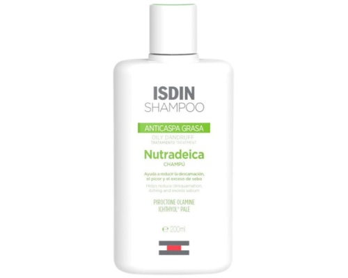 ISDIN Shampoo Nutradeica Oily Dandruff Σαμπουάν Κατά της Λιπαρής Πιτυρίδας, 200ml