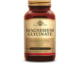 SOLGAR Magnesium Glycinate Διγλυκινικό Μαγνήσιο, 60 κάψουλες