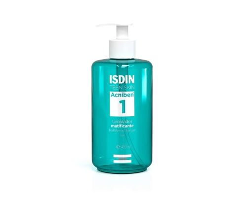 ISDIN Oily Skin Acniben 1 Cleanser Gel Καθαριστικό Προσώπου για Λιπαρό Δέρμα σε μορφή Τζελ, 400ml