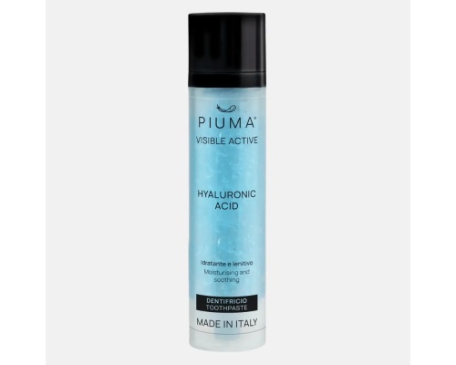 PIUMA Visible Active Hyaluronic Acid Toothpaste Οδοντόκρεμα με Υαλουρονικό Οξύ για Ενυδάτωση των Ούλων, 50ml