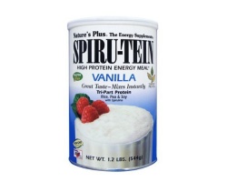 Nature's Plus Spiru-Tein Vanilia Υποκατάστατο Γεύματος για Σημαντική Απώλεια Βάρους με Γεύση Βανίλια, 544 gr  Nature's Plus Spiru-Tein Vanilia Υποκατάστατο Γεύματος για Σημαντική Απώλεια Βάρους με Γεύση Βανίλια, 544 gr