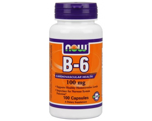 Now Foods B6 100 mg, Βιταμίνη B6 για την Παραγωγή Ερυθρών Αιμοσφαιρίων, Υγιές Νευρικό & Καρδιαγγειακό Σύστημα 100 caps   Now Foods B6 100 mg, Βιταμίνη B6 για την Παραγωγή Ερυθρών Αιμοσφαιρίων, Υγιές Νευρικό & Καρδιαγγειακό Σύστημα 100 caps